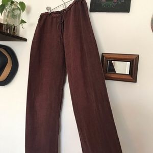 Wide Leg Linen Pant